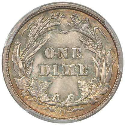 1902-O 10C PCGS/CAC MS64+ ex: D.L. Hansen - Barber Dime