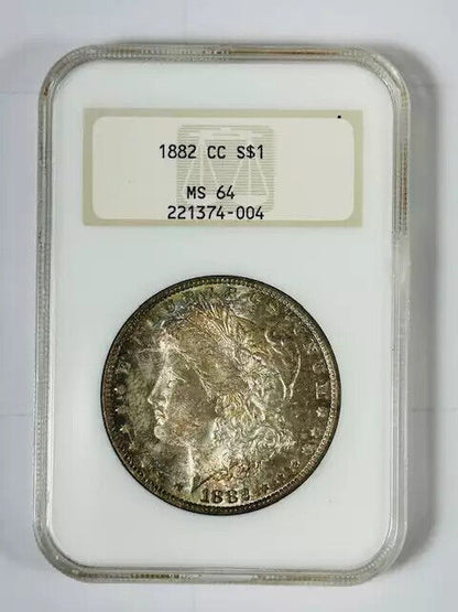 1882 CC Morgan Silver Dollar NGC MS-64 Original! Carson City!