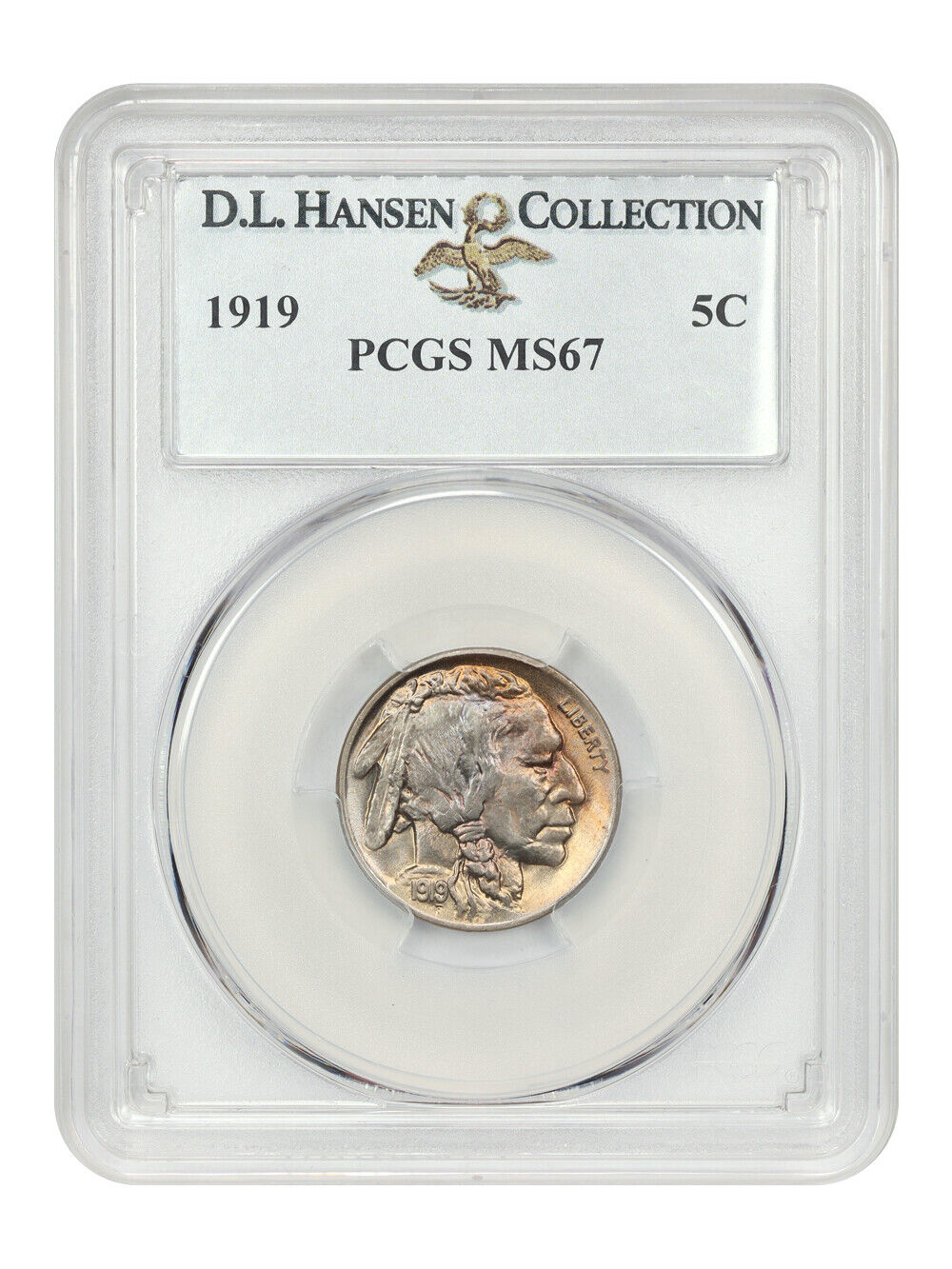 1919 5C PCGS MS67 ex: D.L. Hansen