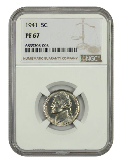 1941 5C NGC PR67 - Jefferson Nickel