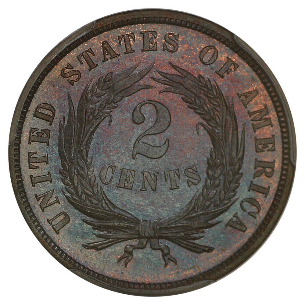 1868 2c PCGS Proof 67 BN ex: D.L. Hansen