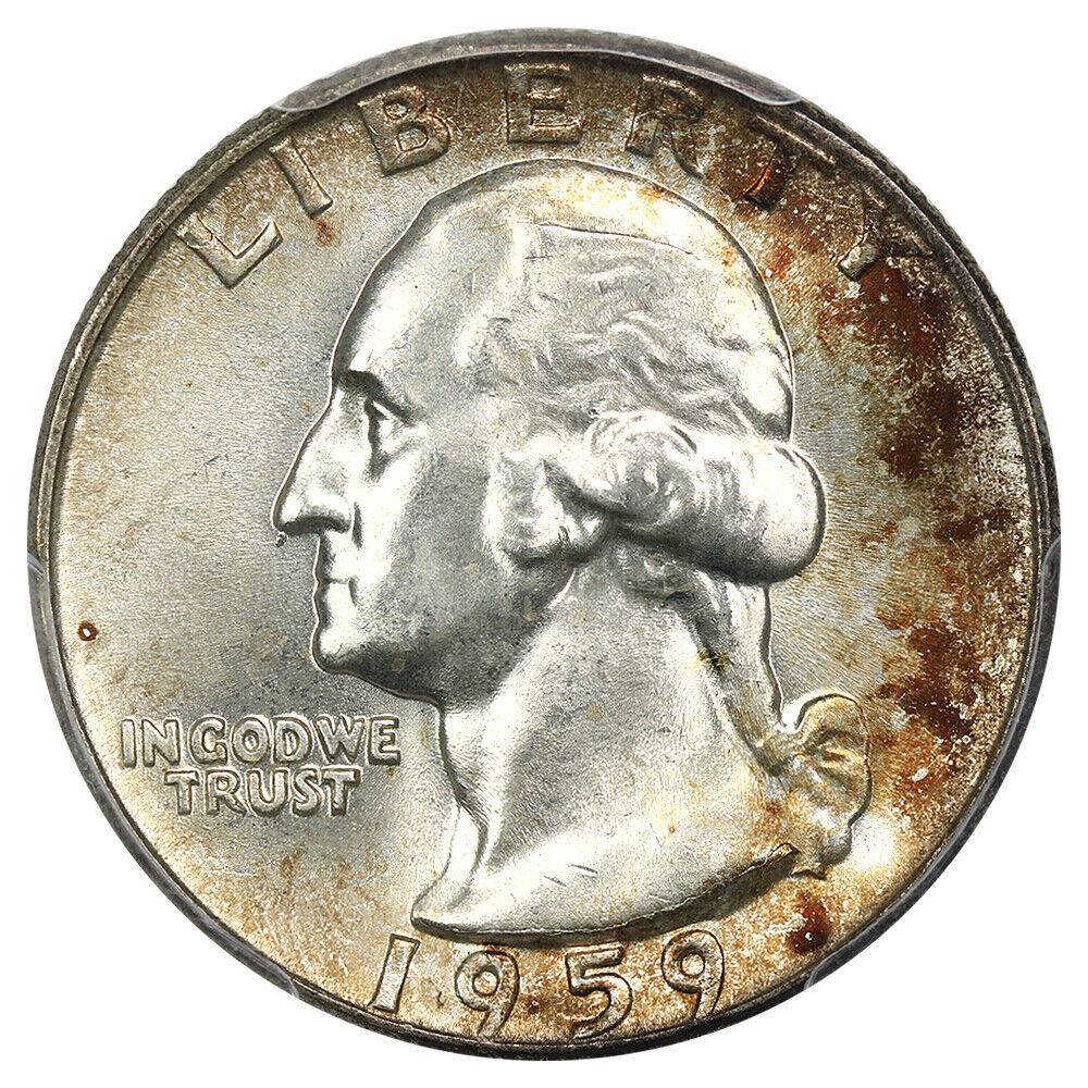 1959 25c PCGS MS67 ex: D.L. Hansen