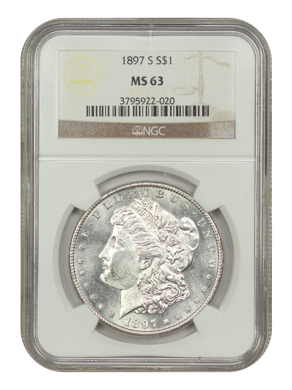 1897-S $1 NGC MS63 - Morgan Dollar