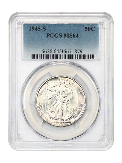 1945-S 50C PCGS MS64