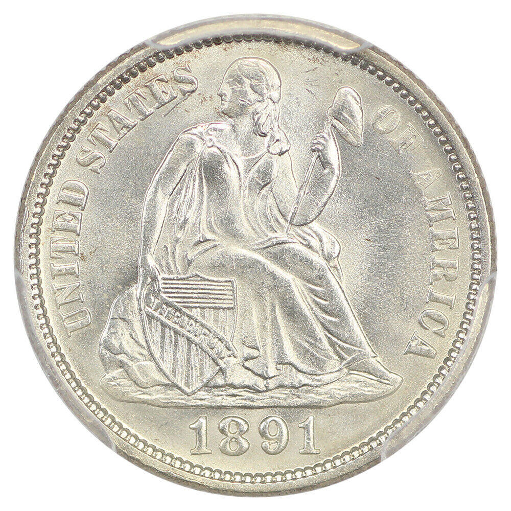 1891-O 10C PCGS MS66+ ex: D.L. Hansen