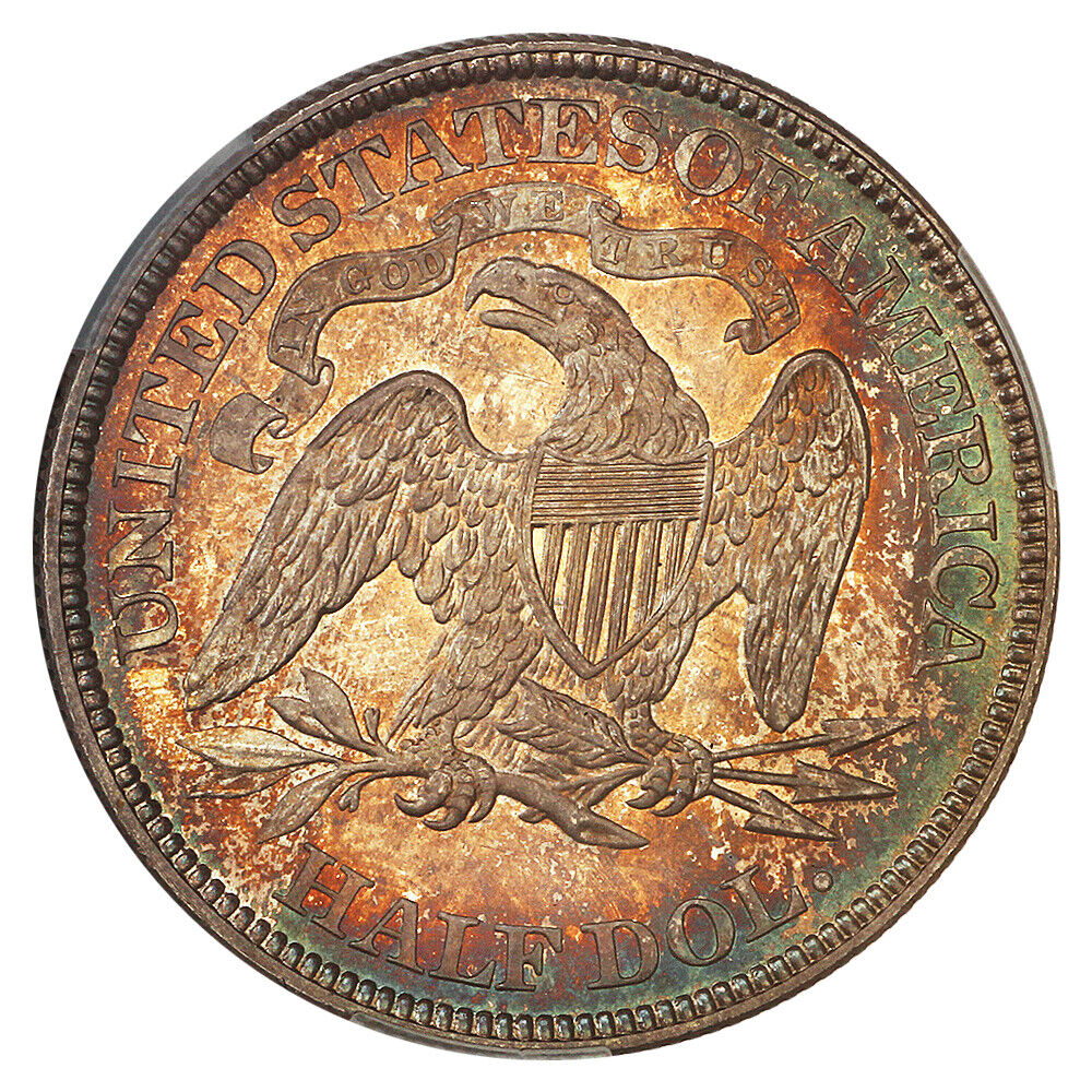 1868 50C CACG MS65 ex: D.L. Hansen - Liberty Seated Half Dollar