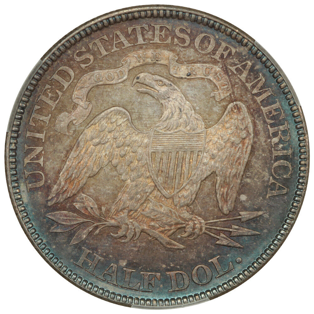 1877 50C CACG MS65 ex: D.L. Hansen - Liberty Seated Half Dollar