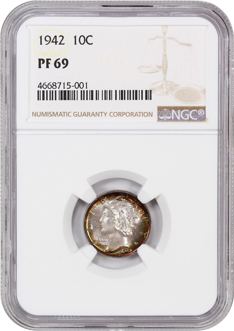 1942 10c NGC Proof 69