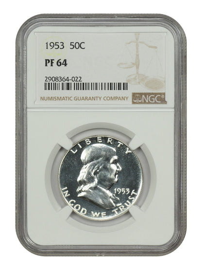 1953 50C NGC PR64 - Franklin Half Dollar