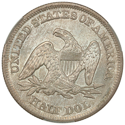 1854 50C CACG MS65 (Arrows) ex: D.L. Hansen - Liberty Seated Half Dollar