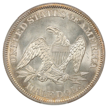 1862 50C CACG MS66 ex: D.L. Hansen - Liberty Seated Half Dollar