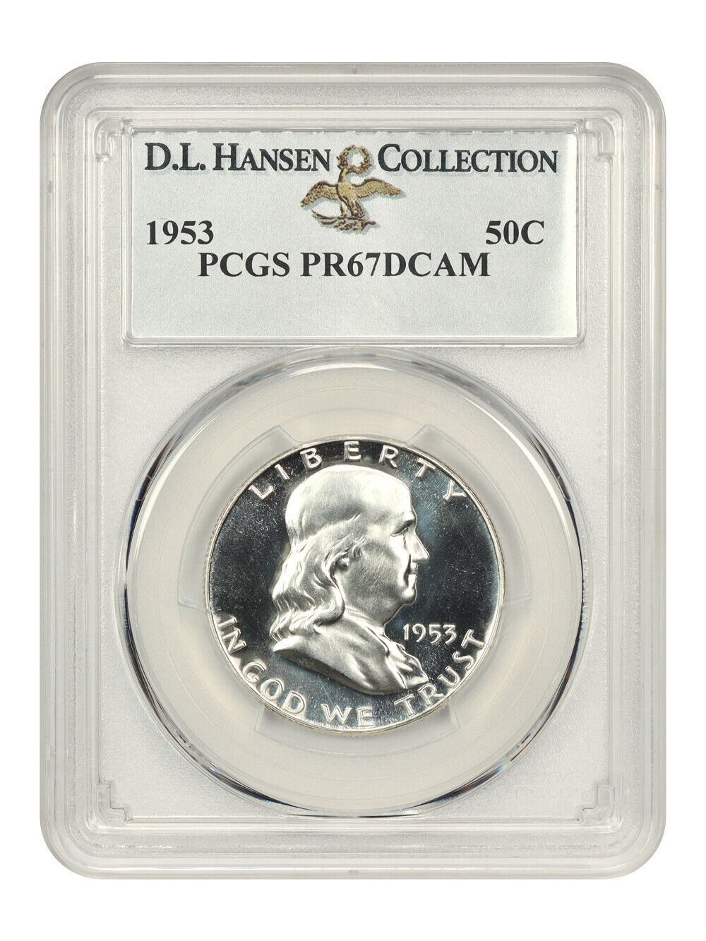 1953 50c PCGS Proof 67 DCAM ex: D.L. Hansen