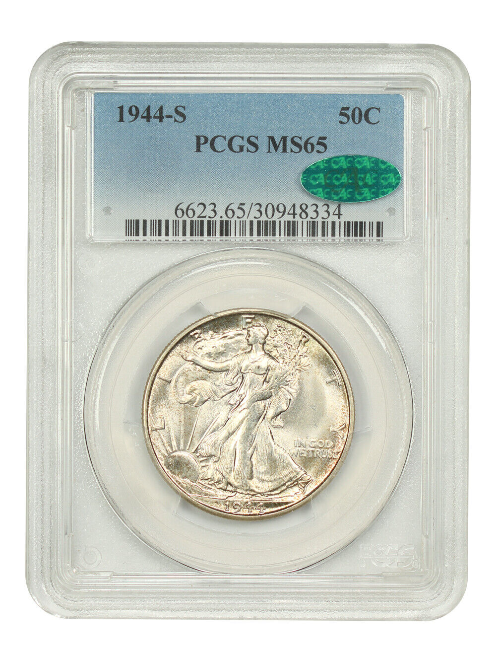 1944-S 50C PCGS MS65 - Walking Liberty Half Dollar