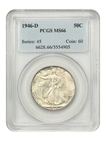 1946-D 50C PCGS MS66