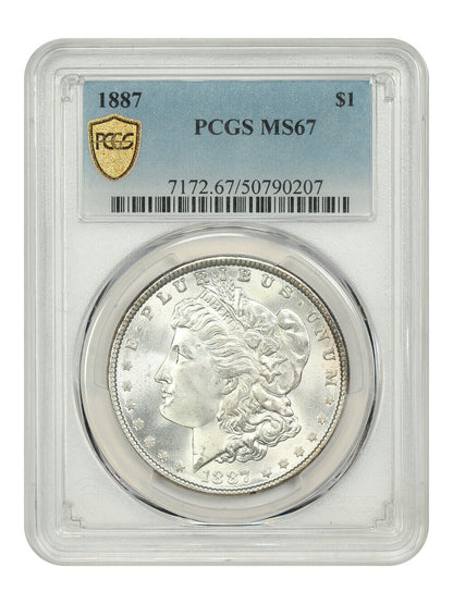 1887 $1 PCGS MS67 - Morgan Dollar