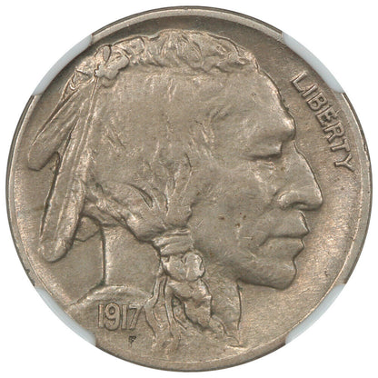 1917-D 5C NGC AU53 - Buffalo Nickel