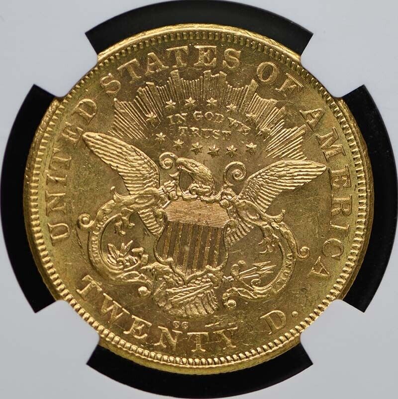 1876-CC Liberty Double Eagle Type 2 $20 NGC MS61