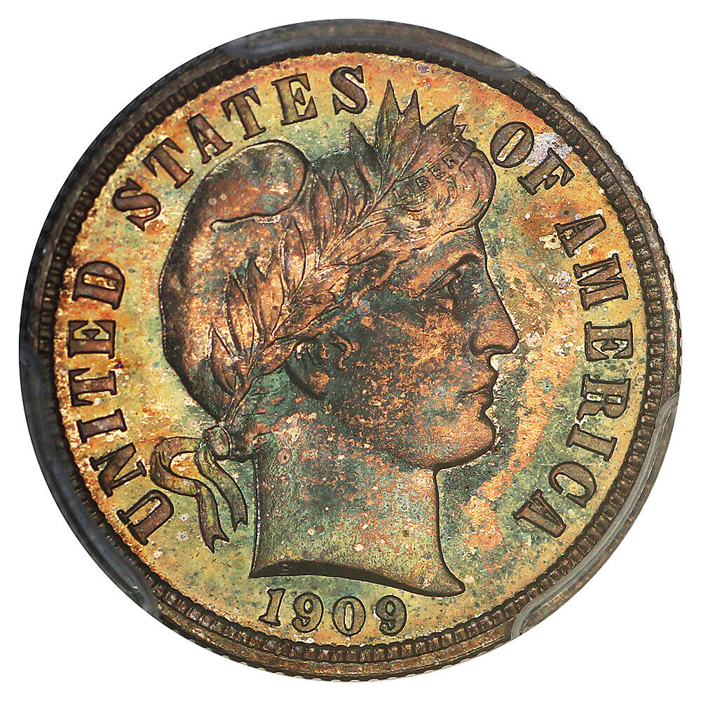 1909 10C PCGS PR66 - Barber Dime