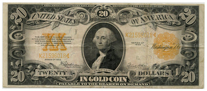 FR. 1187 1922 $20 Gold Certificate PMG Choice VF30 EPQ - Other