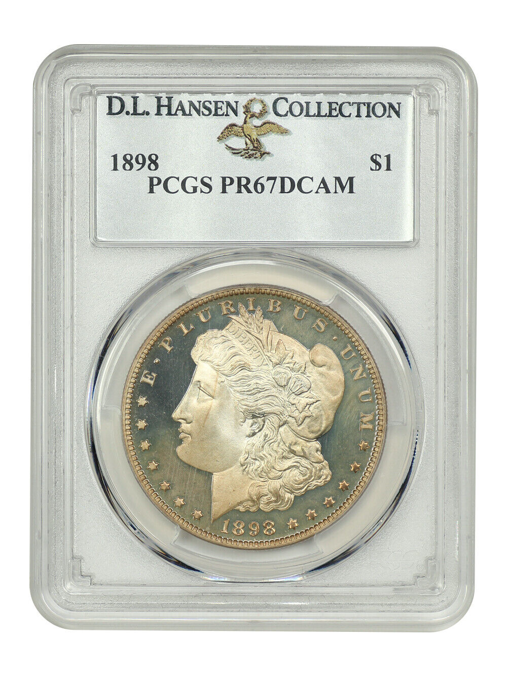 1898 $1 PCGS PR67DCAM ex: D.L. Hansen