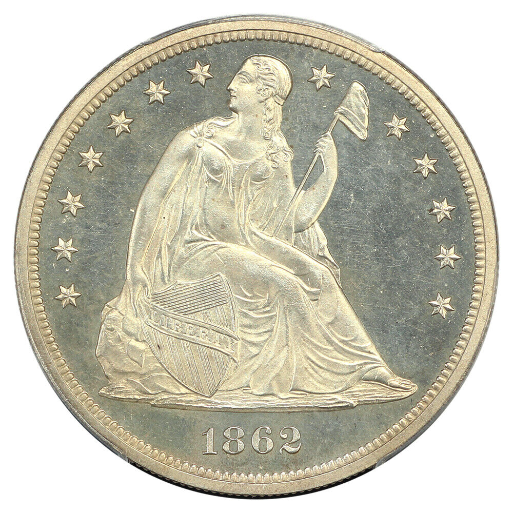 1862 $1 PCGS PR64CAM ex: D.L. Hansen