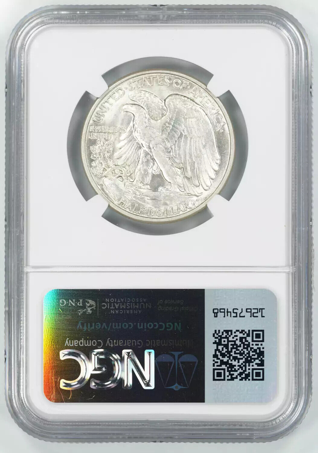 1938 D WALKING LIBERTY HALF DOLLAR 50C NGC CERTIFIED AU 58 ABOUT UNC (006)