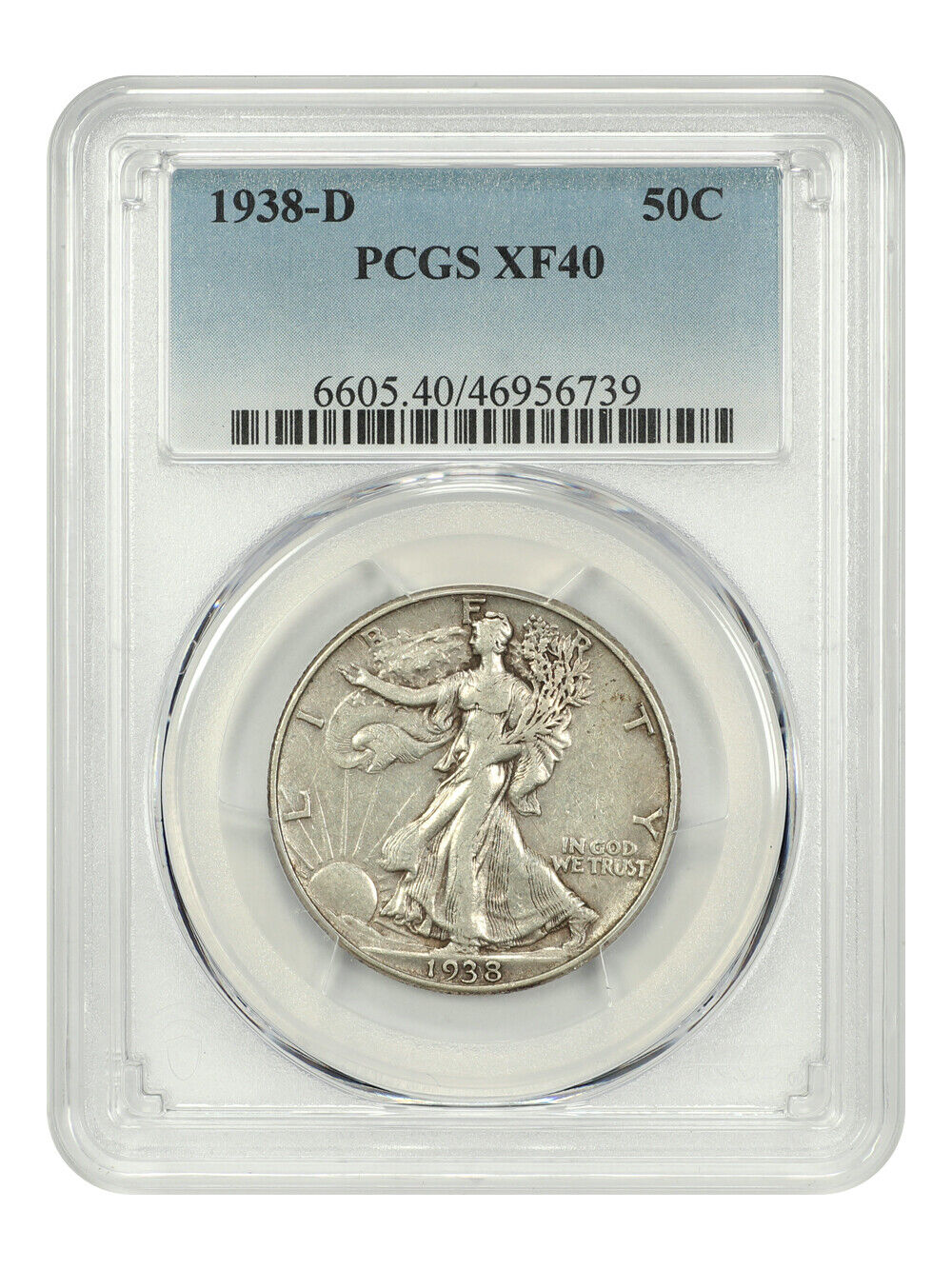 1938-D 50c PCGS XF40