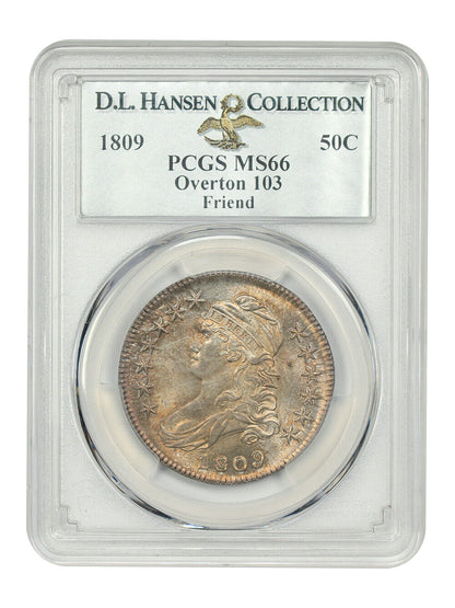 1809 50C PCGS MS66 (Overton-103) ex: Friend