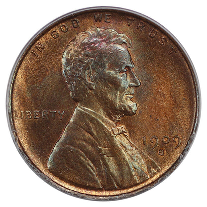 1909-S 1C Lincoln PCGS MS64RB - Lincoln Cent (Wheat Reverse)