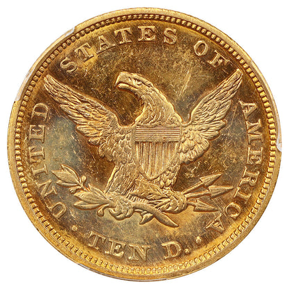 1849 $10 PCGS MS62 ex: D.L. Hansen