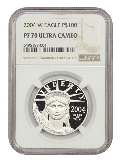 2004-W $100 Statue of Liberty NGC PR70DCAM