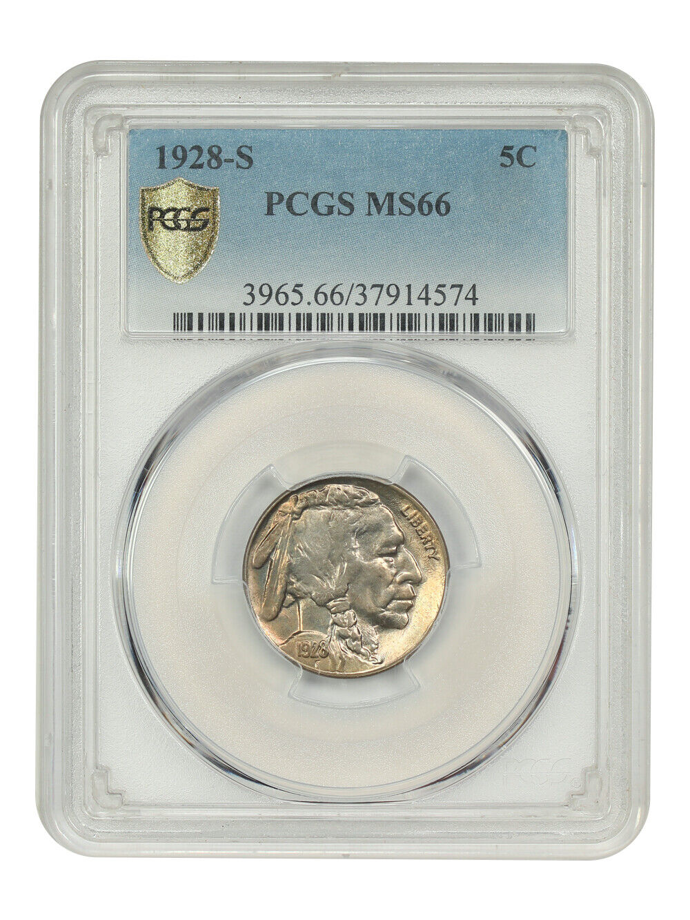 1928-S 5C PCGS MS66 - Buffalo Nickel