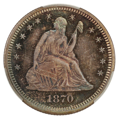 1870 25C CACG PR66 ex: D.L. Hansen - Liberty Seated Quarter