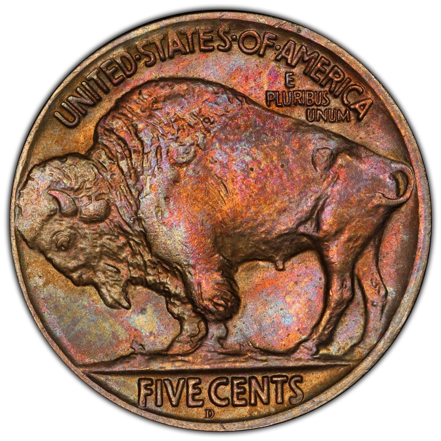 1924-D 5C Buffalo Nickel PCGS MS65+