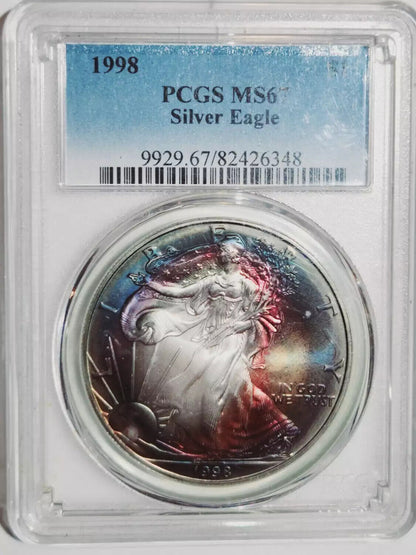 1998 P Silver Eagle PCGS MS-67