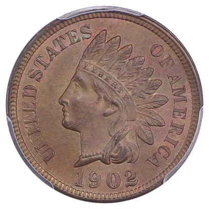 1902 1C PCGS MS65RB - Indian Cent