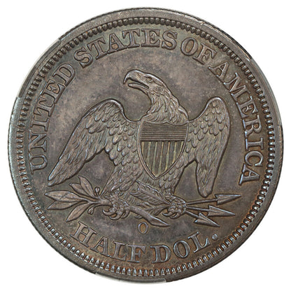 1846-O 50C CACG MS63 (Medium Date) ex: D.L. Hansen - Liberty Seated Half Dollar