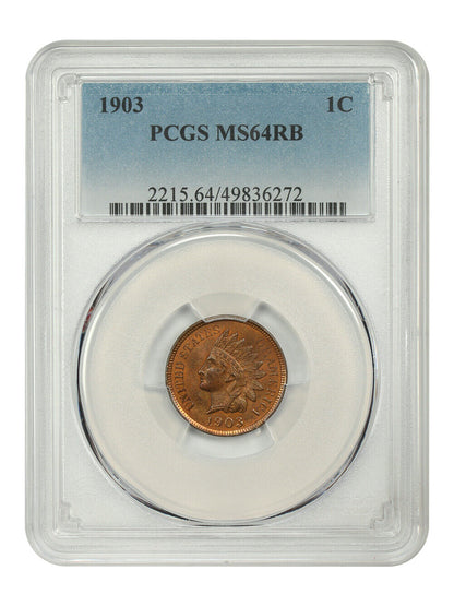 1903 1C PCGS MS64RB - Indian Cent