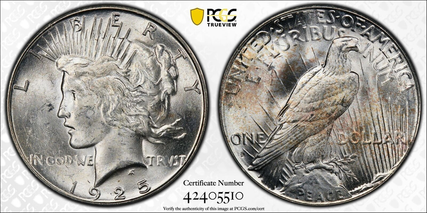 1925 S Peace Dollar PCGS MS-63