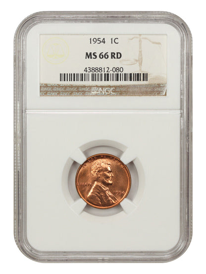 1954 1C NGC MS66RD