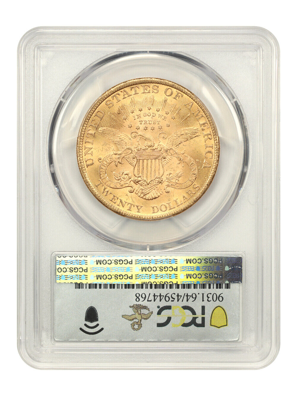 1897 $20 PCGS MS64 ex: D.L. Hansen