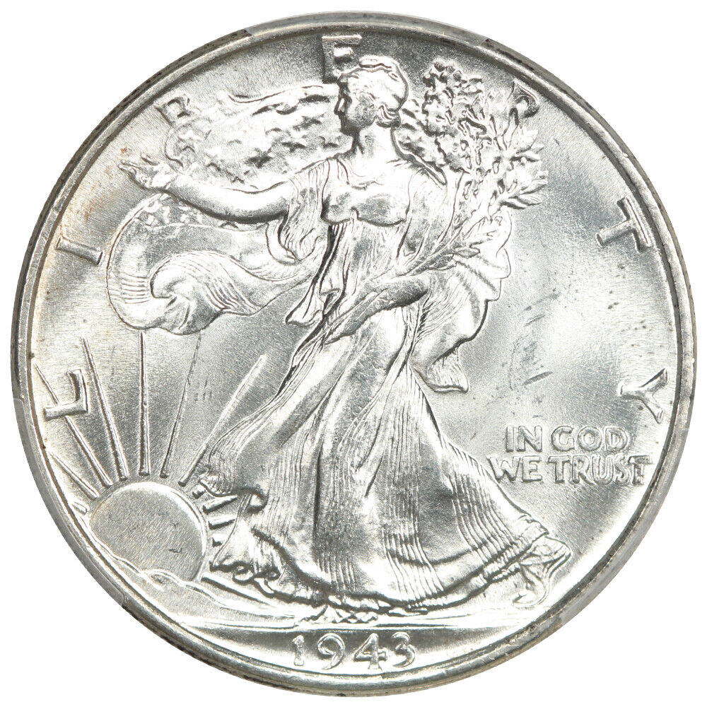 1943 50C PCGS MS66 - Walking Liberty Half Dollar