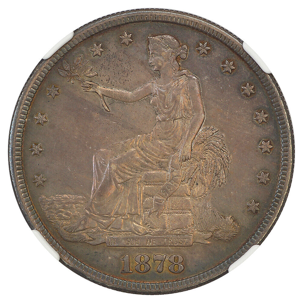 1878-S Trade $1 NGC AU53 - Trade Dollar - Great Type Coin