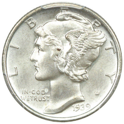 1939-S 10C PCGS MS67FB - Mercury Dime