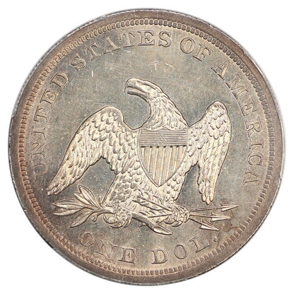 1841 $1 PCGS MS63 ex: D.L. Hansen