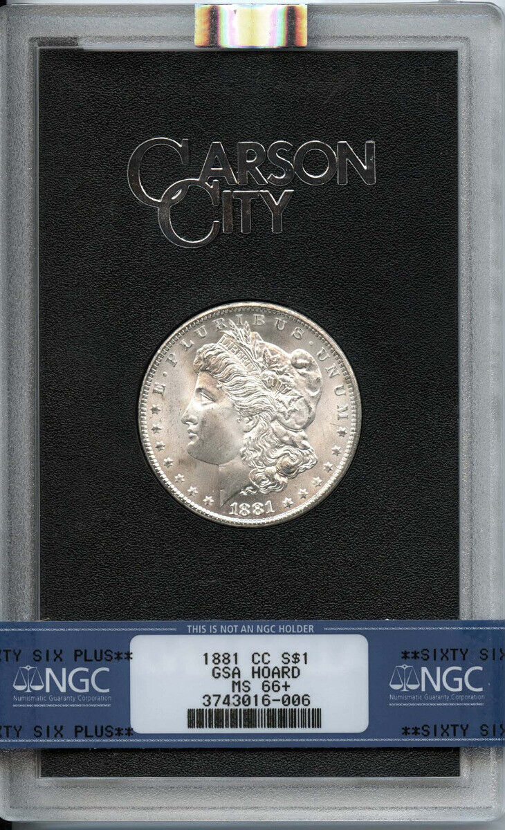 1881-CC Morgan Dollar GSA HOARD S$1 NGC MS66+