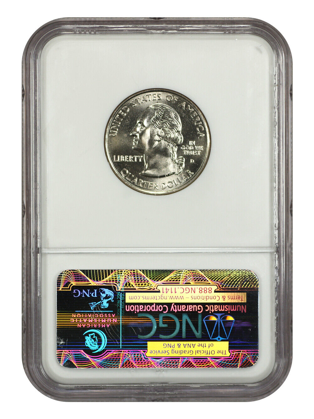 2006-D 25C Nebraska NGC MS67 - Washington 50 States Quarters