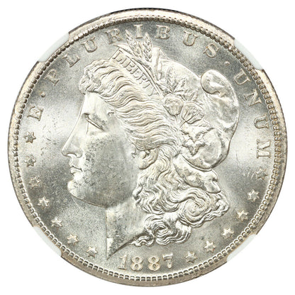 1887-S $1 NGC MS63 - Morgan Dollar