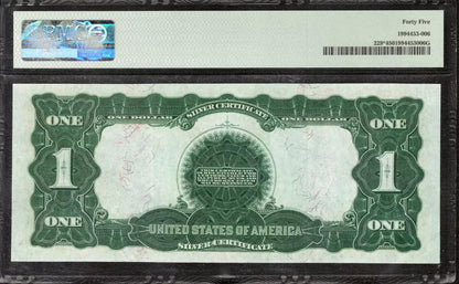 1899 $1 SILVER CERTIFICATE STAR NOTE FR.229* BLACK EAGLE PMG 45 CHOICE XF (176B)