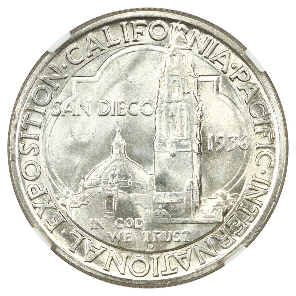 1936-D 50C San Diego NGC MS66 - Classic Silver Commemorative